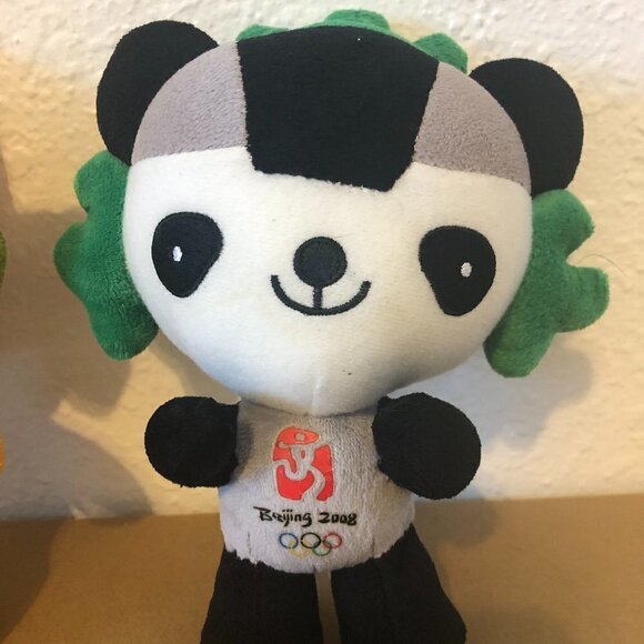 FUWA BEIJING 2008 OLYMPICS Stuffed Animals O/S Green Black Multicolor - Picture 3 of 10